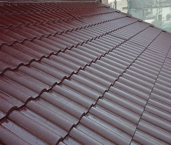 愛知県名古屋市　屋根塗装・外壁塗装　セメント瓦とは　水谷ペイント　RMプライマー　パワーシリコンマイルドⅡ (1)